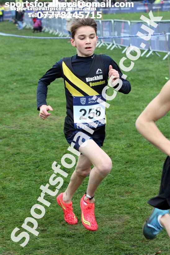 Boys under-13s British Athletics Liverpool Cross Challenge, Sefton Park, Liverpool. Photo:  David T. Hewitson/Sports for All Pics